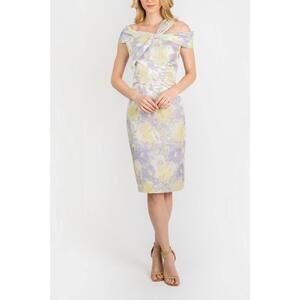 NEW CENIA bow strap sheath dress in lilac
